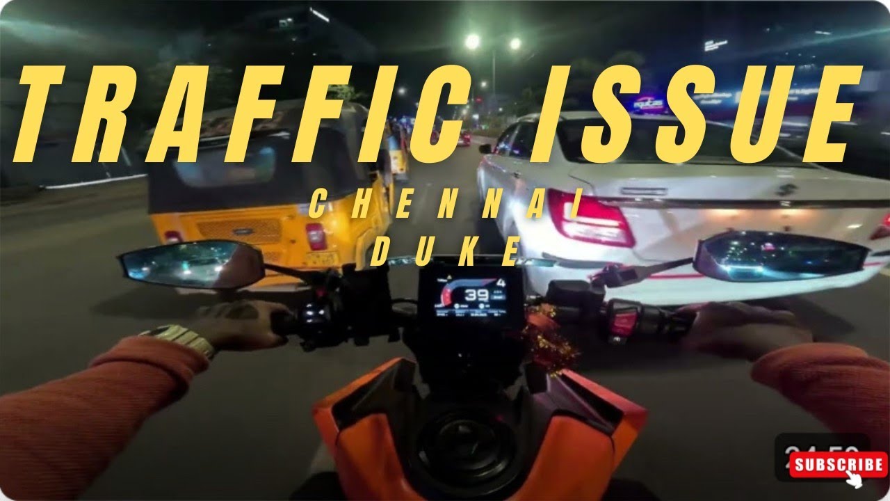 Sunday night ride  | Chennai Traffic | Duke 390 Heat 🥵 