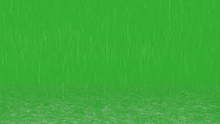 4K Rain Effect Green Screen with Sound Effects | No Copyright