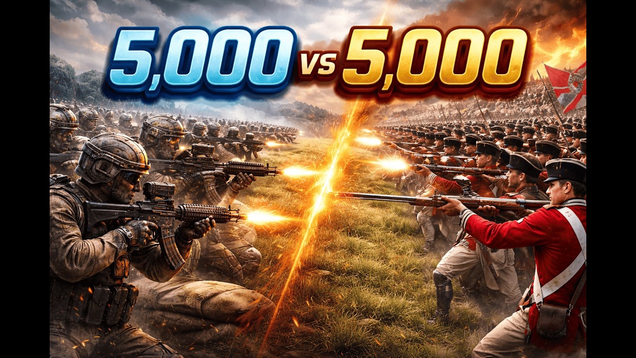 5,000 SEALCs vs 5,000 Red Coats | Modern Firepower vs 18th Century Tactics