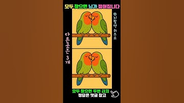 모두 찾으면 뇌가 젊어집니다! #다른그림찾기