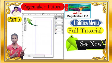 Use Of Utilities Menu In Pagemaker 7.0 | Pagemaker Tutorial | How to Use Utilities Menu In Pagemaker
