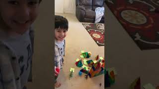 Magna tiles angry bird game 🐧🐤🐦 screenshot 5