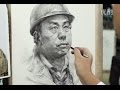 Time-lapse Portrait Drawing Demonstration
