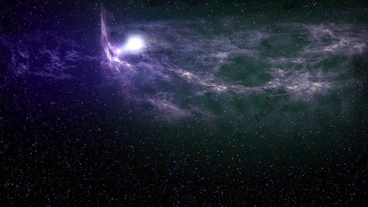Free Nebula Space Green Screen Background - YouTube