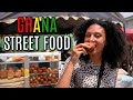 TRYING GHANA STREET FOOD FOR THE FIRST TIME | West African Food Market