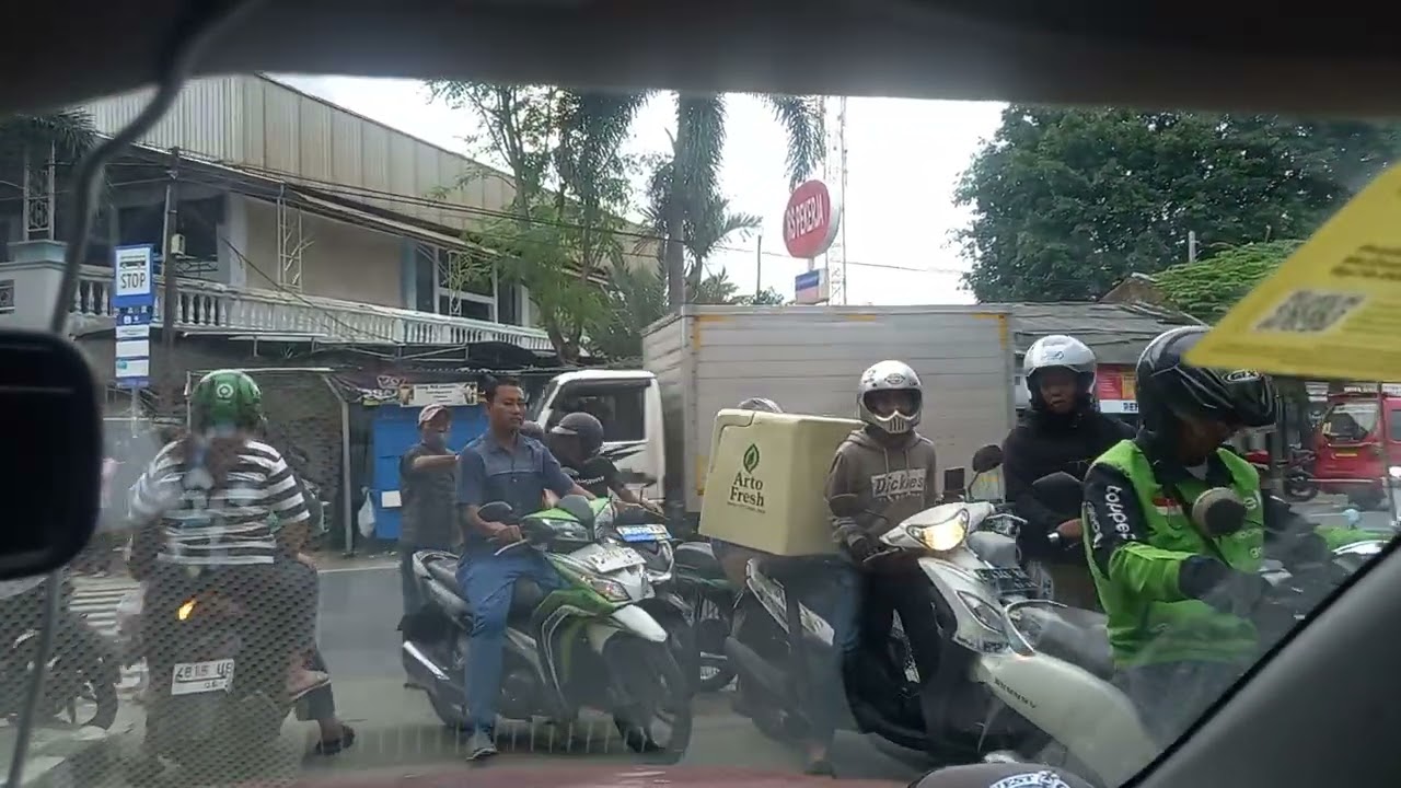 Dashcam perjalanan pulang yg melelahkan