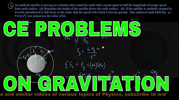 COMPETITIVE EXAM PROBLEMS ON GRAVITATION CE _ Physics Academy Online