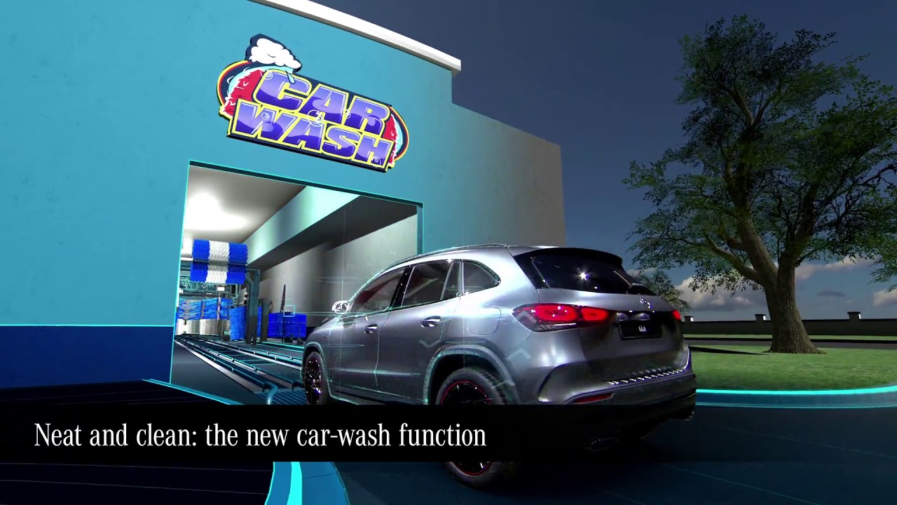 The new MercedesBenz GLA Edition carwash function YouTube