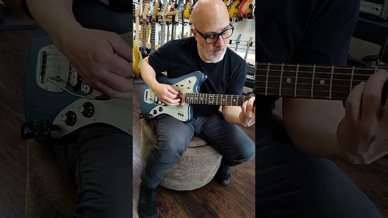 Deimel Firestar - Charcoal Blue / Natural Aluminum. Novak pickups + Leslee Circuit