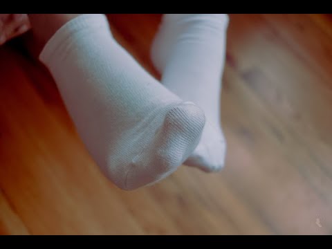socks so clean you could not eat off of them because they're still socks.