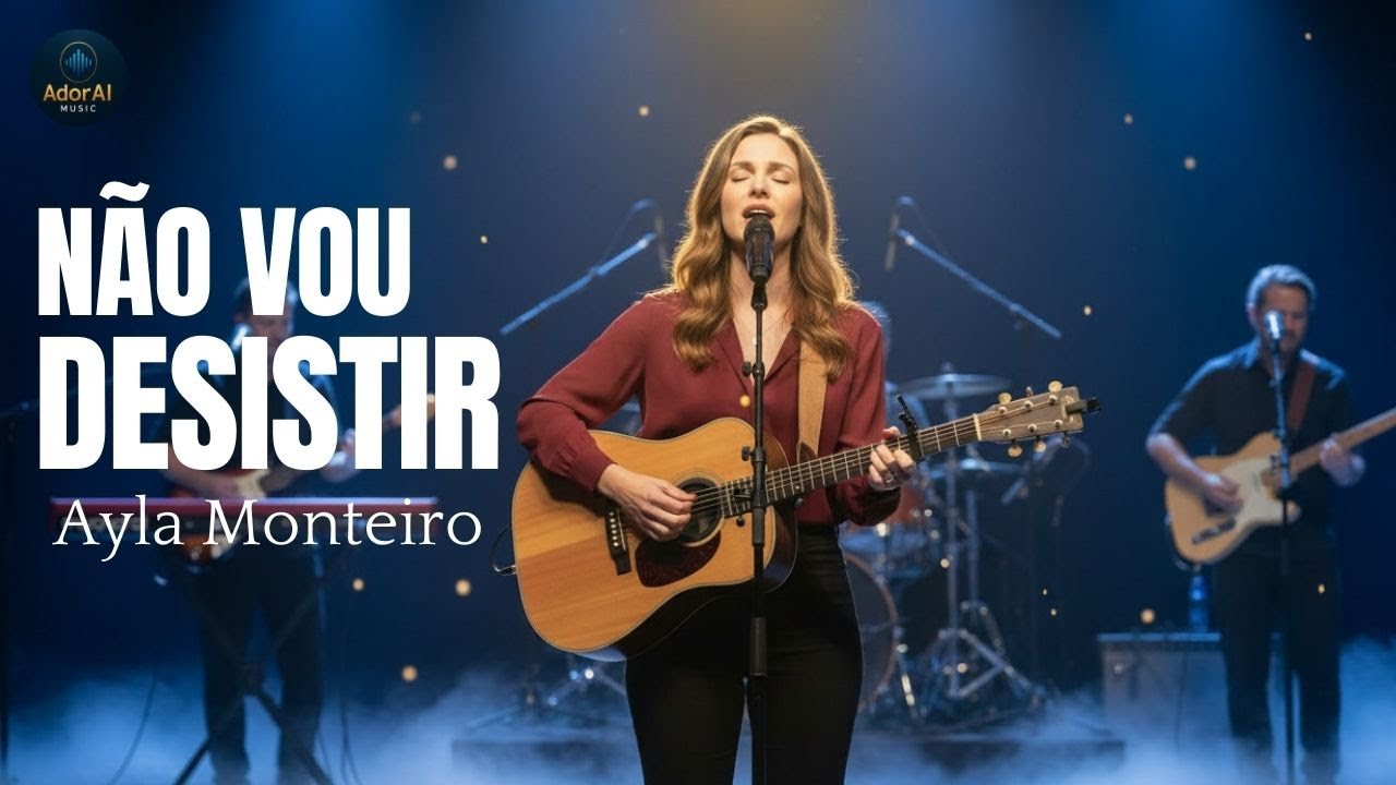 NÃO VOU DESISTIR — Ayla Monteiro  Louvor Gospel  Profundo e Cinematográfico  AdorAi Music