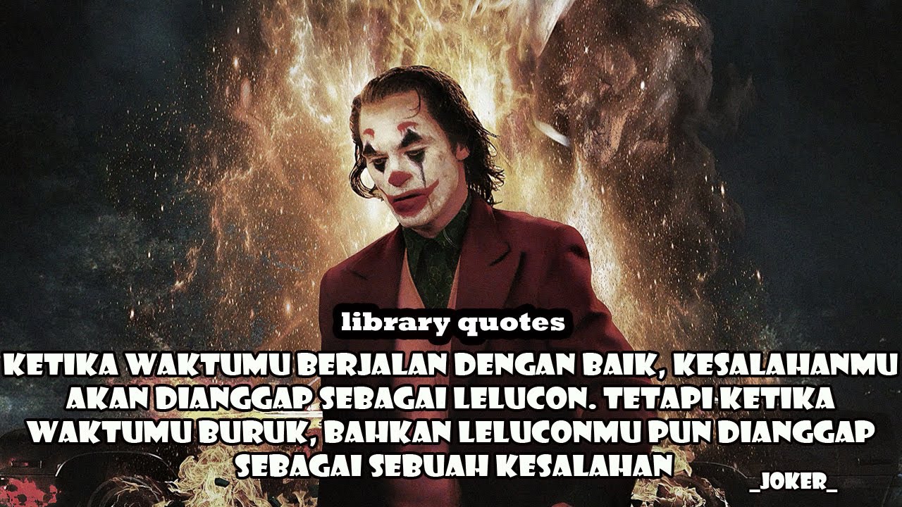 KUMPULAN KATA  KATA  BIJAK JOKER  YouTube