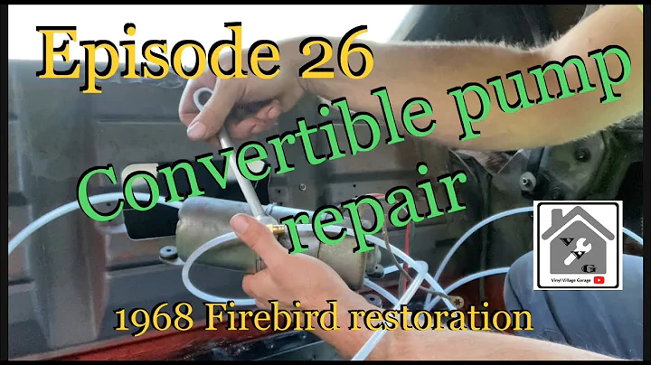 E26 Verdeckpumpe/Motor Reparatur 1968 Pontiac Firebird LeBronze