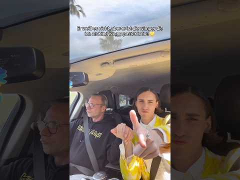 Er weiß es nicht, aber er ist die Wimper die ich mir als Kind weggepustet habe!💛 #rubentil #shorts