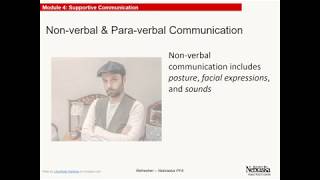 PFA Mod 4: Non verbal & Para verbal Communication