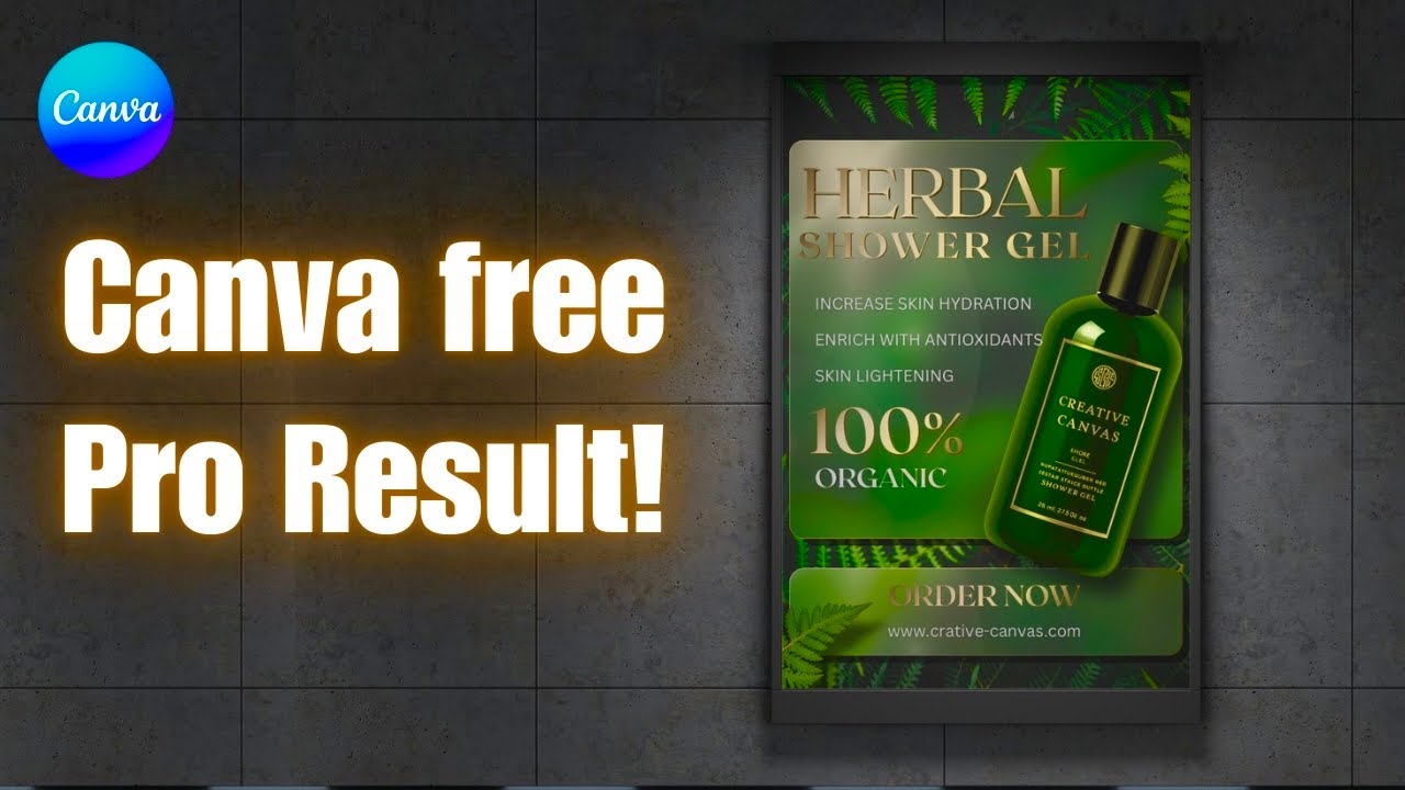 Luxury Product Ad| Canva FREE Pro Design