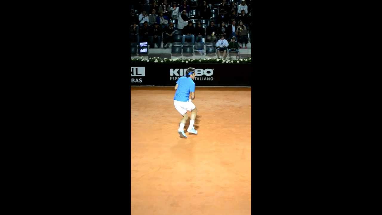 Roger Federer vs Ferrero at Italitan Open 2012