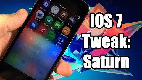iOS 7 Jailbreak Tweak: Saturn - FREE