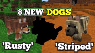 Mojang Added 8 NEW DOG TYPES To Minecraft 1.21! (Snapshot/Beta)