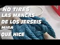 📣!!!! NO Tires las MANGAS de los JERSÉIS de PUNTO!!!! /MIRA que PIEZA DECORATIVA hago con ellas ❤️11