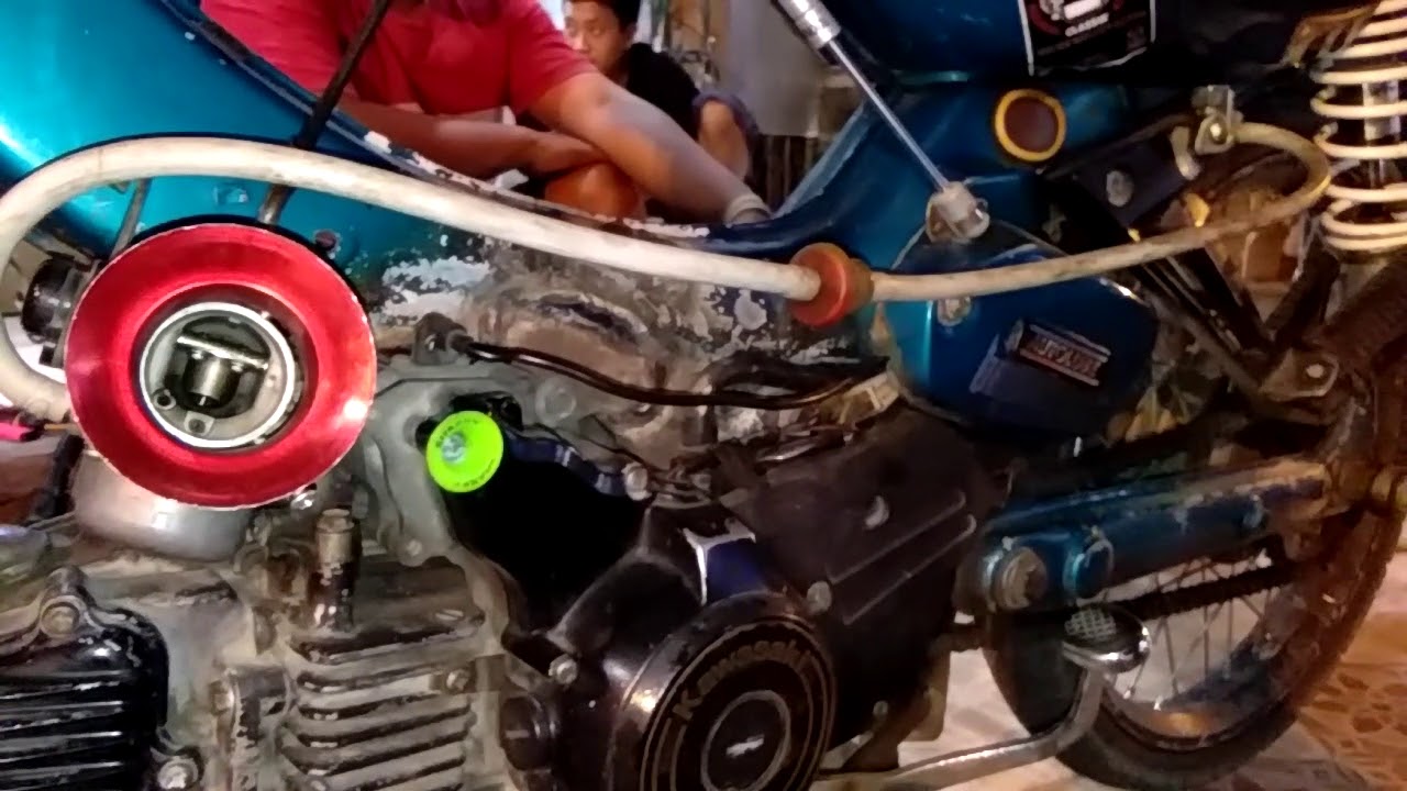 Modif Yamaha V80 Bermesin Kawasaki Kaze Youtube