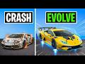 everytime i CRASH my Supercar EVOLVES...