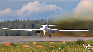 Ту-160. Мощнейший бомбический взлет на форсаже.
