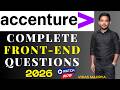 Accenture Complete Front-End Questions | #accenture