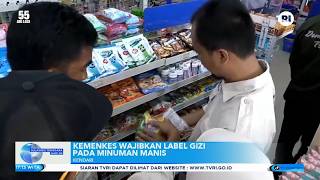KEMENKES WAJIBKAN LABEL GIZI PADA MINUMAN MANIS