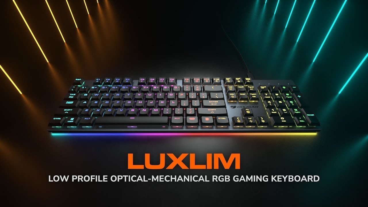 LUXLIM - Extreme Low Profile Optical-Mechanical Gaming Keyboard - YouTube
