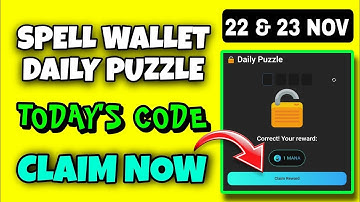 Spell Wallet Daily Puzzle Today 22 November | Spell Wallet Today Puzzle | Spell Wallet Secret Code
