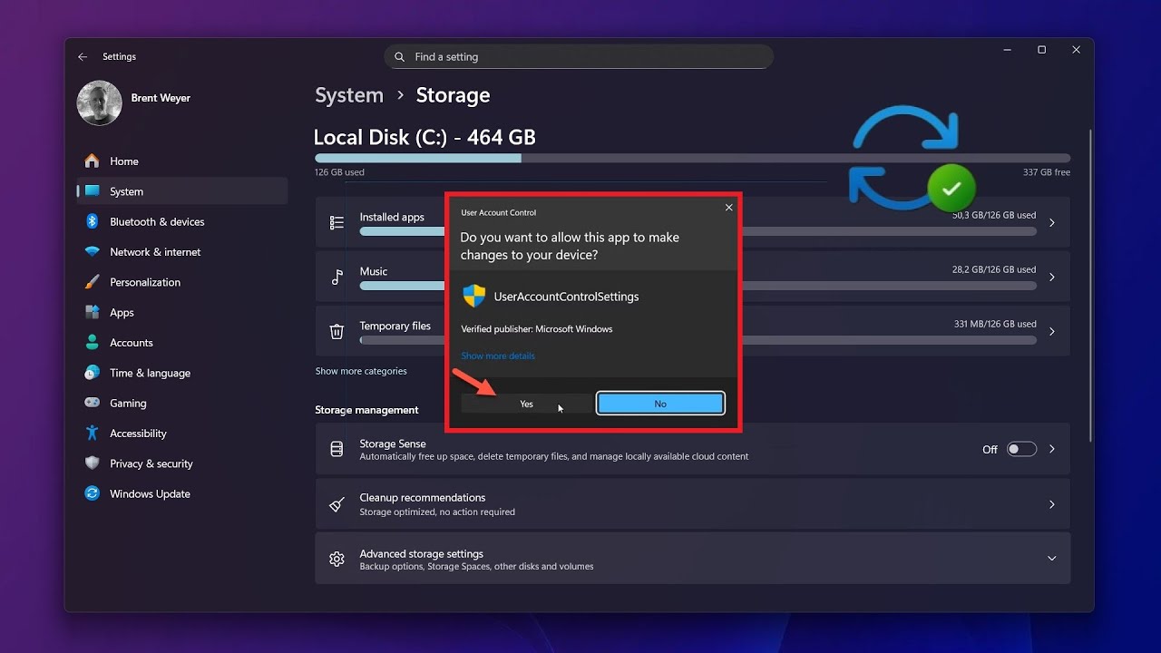 Windows 11 KB5074105 Now Asks for Permission to Check Your Storage