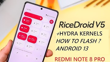 How to flash Ricedroid Rom + HYDRA Kernel Android 13 for Redmi Note 8pro(Begonia) #redminote8pro 🔥