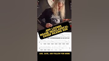 Jeff Loomis Insane Neoclassical Sweep Picking Run