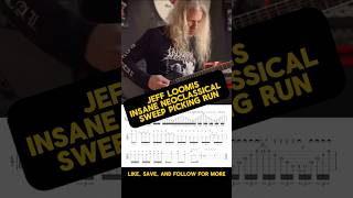 Jeff Loomis Insane Neoclassical Sweep Picking Run