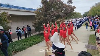 DELAWARE STATE MARCHING BAND MARCHING OUT HOMECOMING 2023 #delawarestate #dsu #trending #homecoming