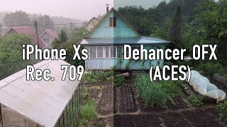 iPhone Xs + Dehancer OFX using ACES pipeline