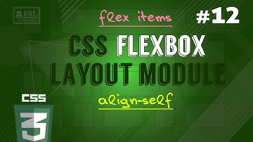# 12 Cross Alignment a flex-item (align-self)
