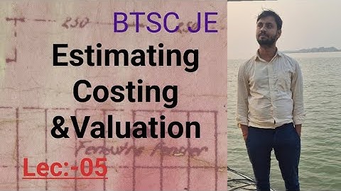 Lec-05# Estimating Costing and Valuation ||BTSC JE!! Rule of deduction 