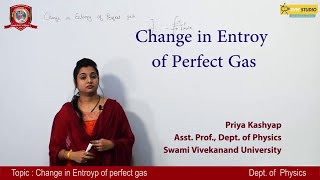 Physics Change In Entory Of Perfect Gas Priya Kashyap