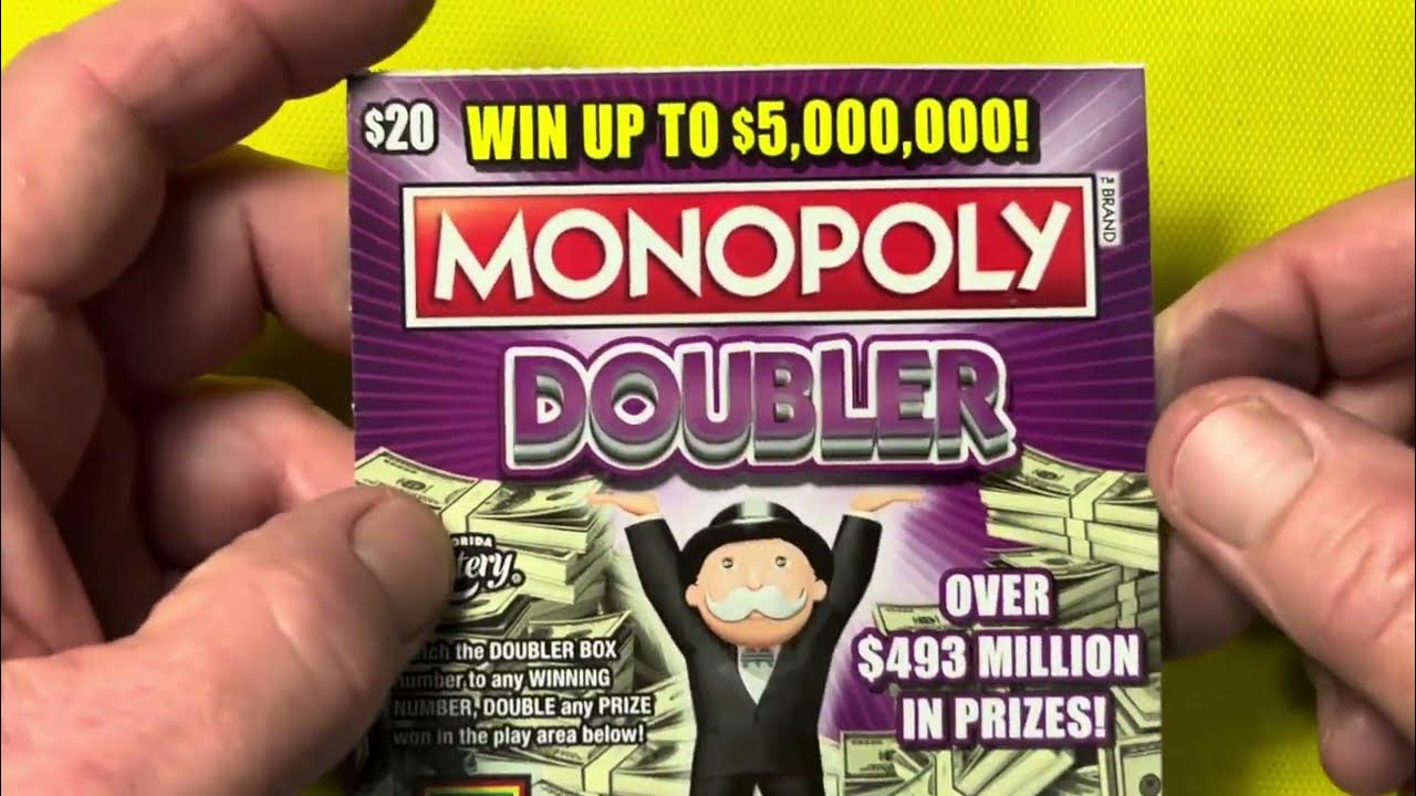 MONOPOLY DOUBLER SCRATCH OFF FROM THE FLORIDA LOTTERY YouTube