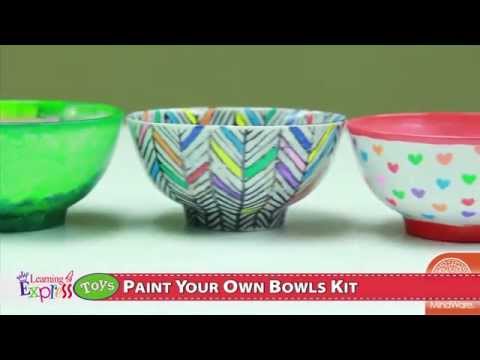 Paint Your Own Porcelain Bowls Kit