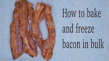 How to Bake and Freeze Bacon | Making Bacon in the Oven