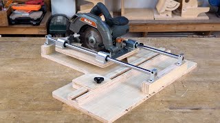 Amazing Woodworking Tools Tips and Hacks DIY Circular Saw Sliding Guide