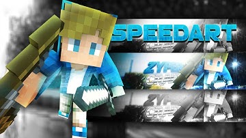 Minecraft Banner Speedart - ZyperCraft [22] (GFX) ( New Intro! )