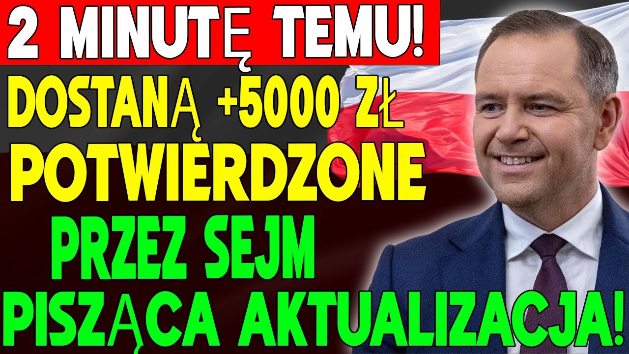 DUŻA AKTUALIZACJA! Sejm i ZUS potwierdzają podwyżkę emerytur o 5000 zł — seniorzy dostaną ogromną po