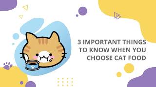 3 important things to know when you choose cat food | Get the best cat food for your cat! by Animals A2Z 45 views 3 years ago 1 minute, 10 seconds