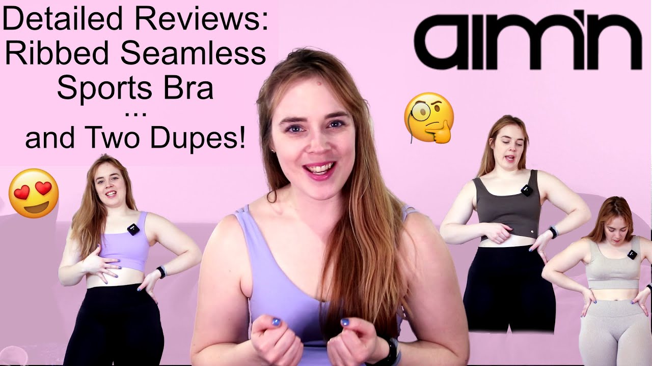 Detailed Reviews, Aim'n Ribbed Seamless Sports Bra