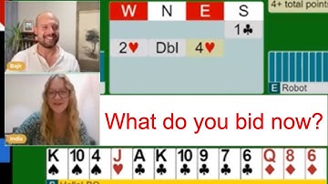 4♠, 5♣, pass, or double... What will you choose? - with India Natt née Leeming