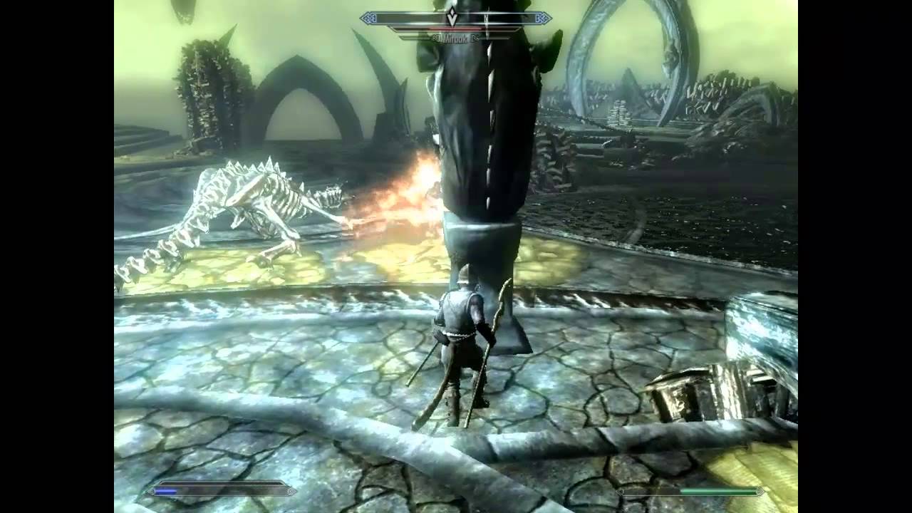 Skyrim How To Beat Miraak Level 1 On Master Youtube